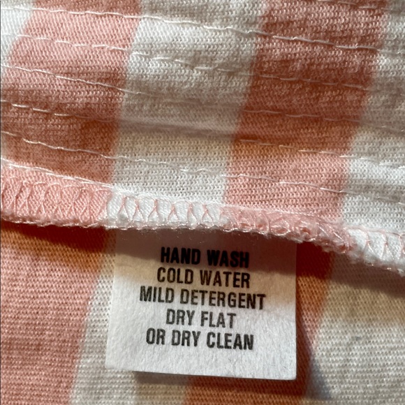 Joan Vass Sequin Cotton Tank Top in Pink and White. Size L/2 - Picture 4 of 6